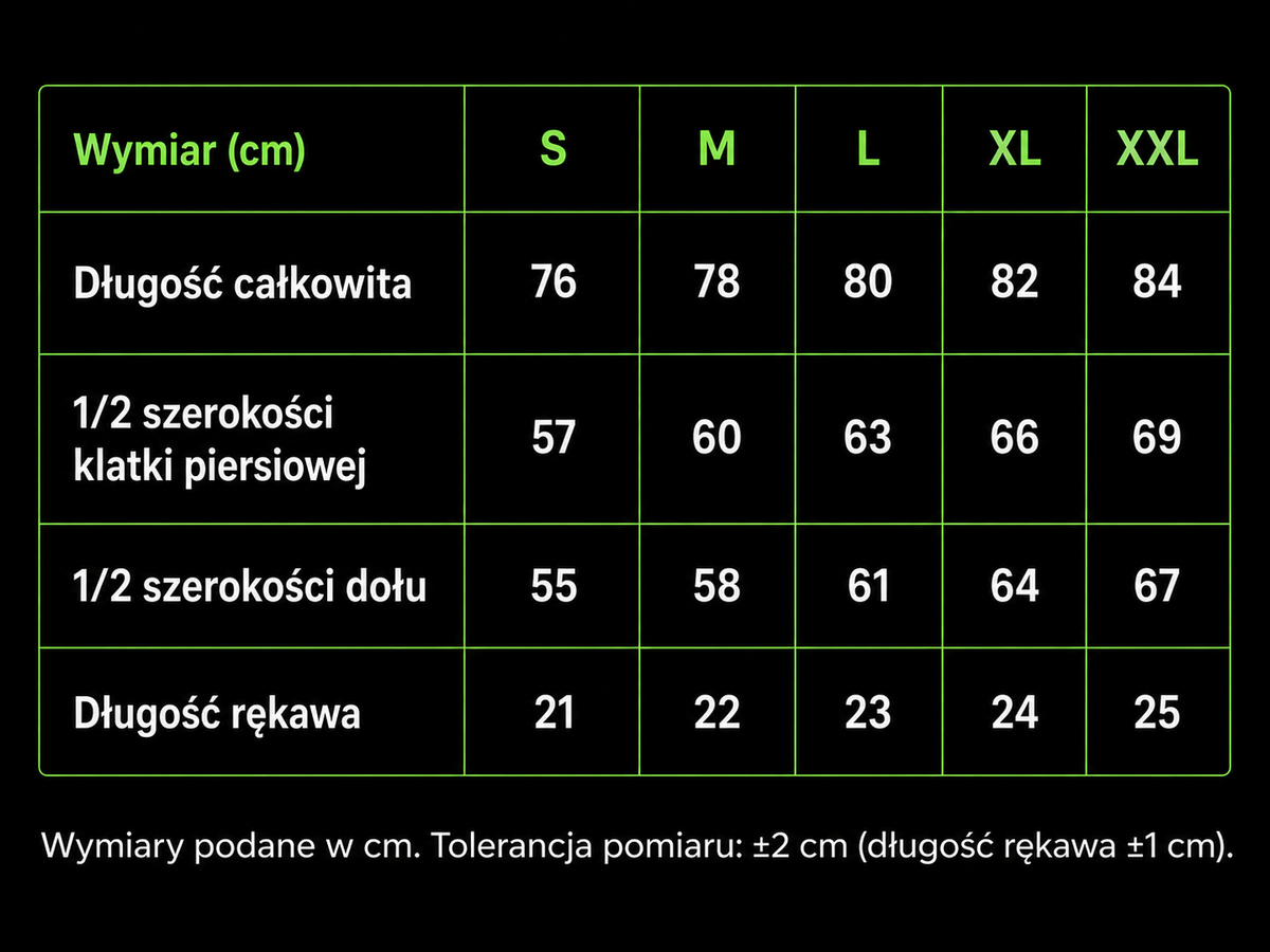 Tabela rozmiarów