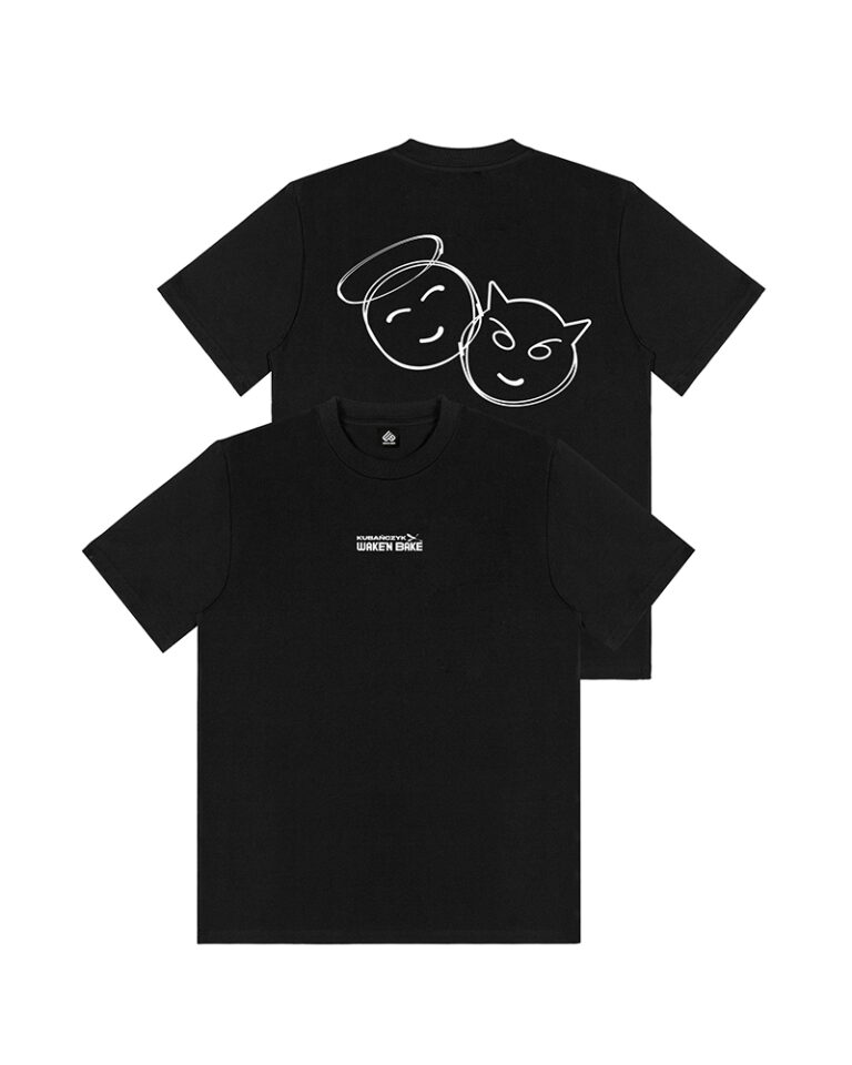 T-shirt Kubańczyk Wake'n Bake Angel & Devil Black