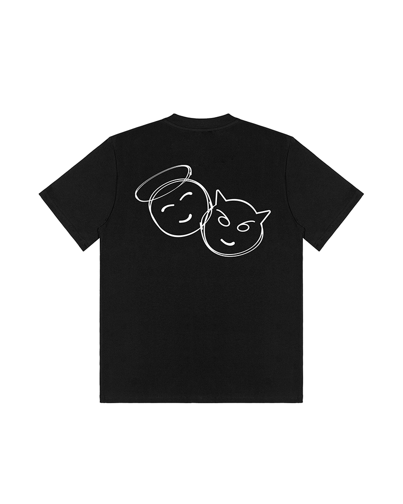 T-shirt Kubańczyk Wake'n Bake Angel & Devil Black - obrazek 3